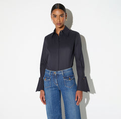Camicia in cotone a righe
