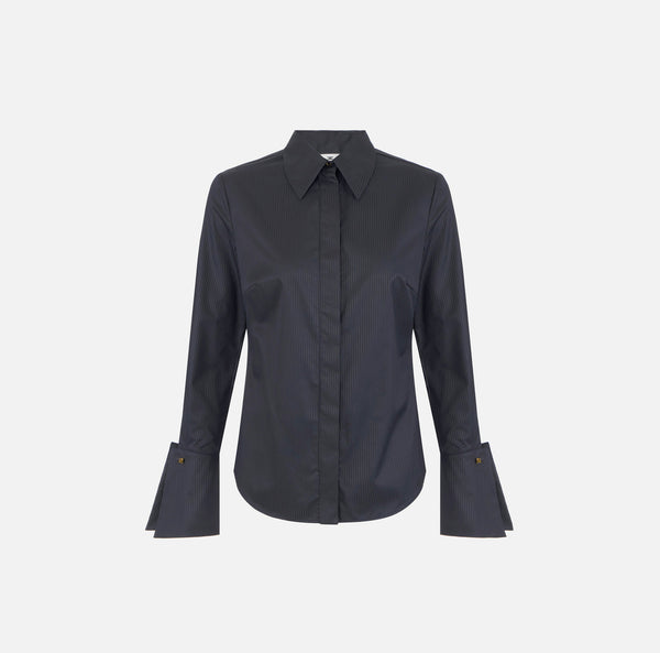 Camicia in cotone a righe