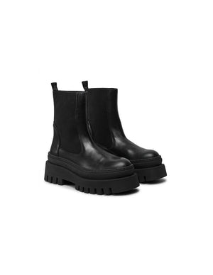 Steve Madden Women's Leather Black Chelsea Boots 
