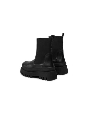 Steve Madden Women's Leather Black Chelsea Boots 
