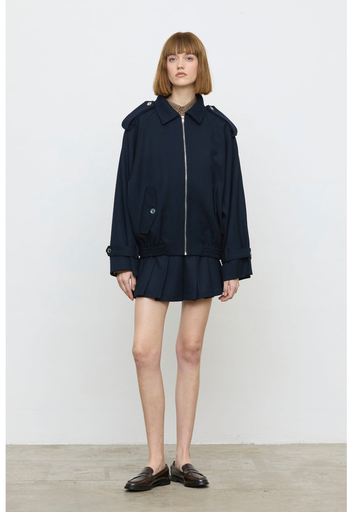 ELEH BOMBER JACKET NAVY BLUE EFW260026