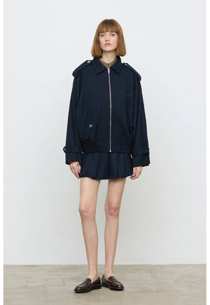 ELEH BOMBER JACKET NAVY BLUE EFW260026