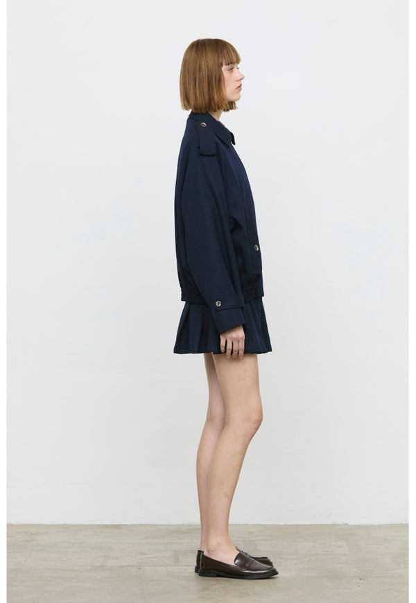 ELEH BOMBER JACKET NAVY BLUE EFW260026