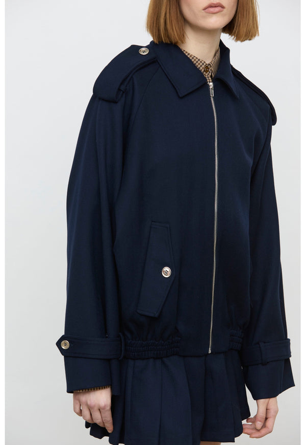 ELEH BOMBER JACKET NAVY BLUE EFW260026