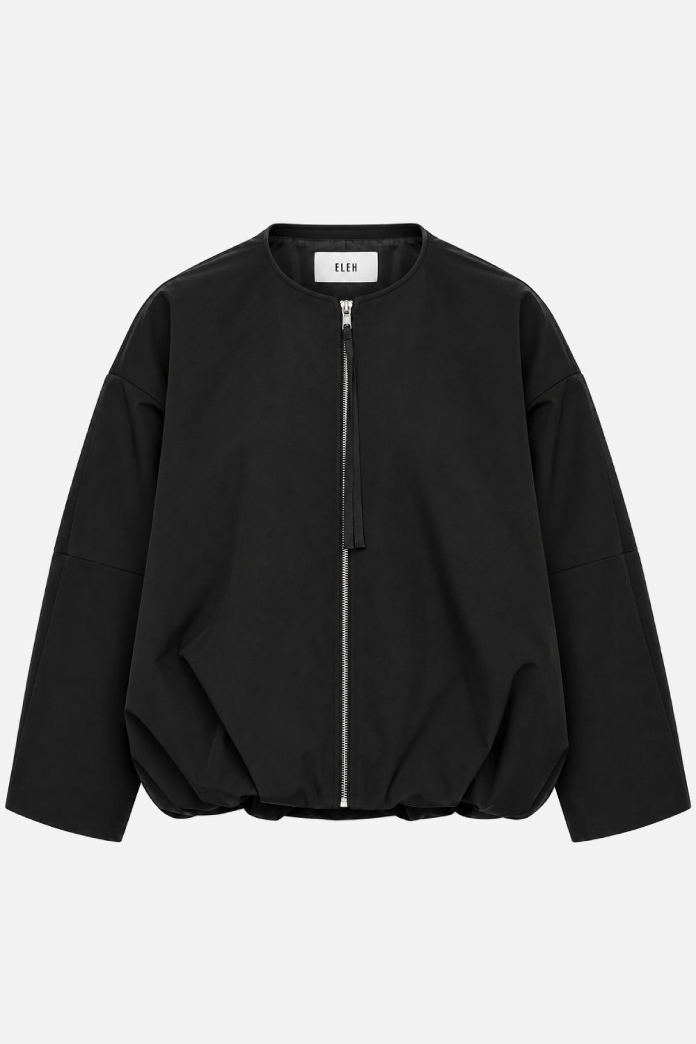 ELEH BUBBLE HEM BALLOON JACKET BLACK EFW260028