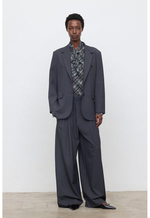 ELEH WIDE LEG PANTS GREY EFW260074