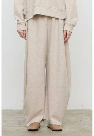 ELEH WIDE LEG SWEATPANTS BEIGE MELE EFW260274