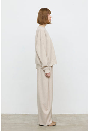 ELEH WIDE LEG SWEATPANTS BEIGE MELE EFW260274