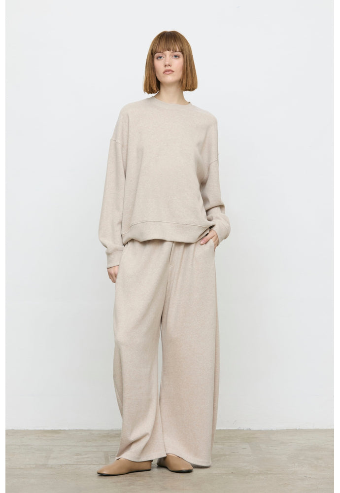 ELEH WIDE LEG SWEATPANTS BEIGE MELE EFW260274