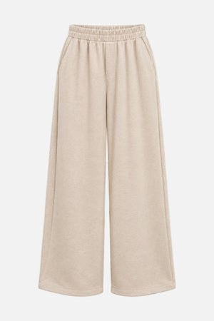 ELEH WIDE LEG SWEATPANTS BEIGE MELE EFW260274