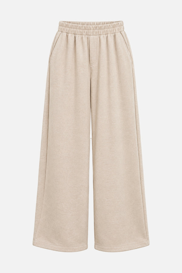 ELEH WIDE LEG SWEATPANTS BEIGE MELE EFW260274