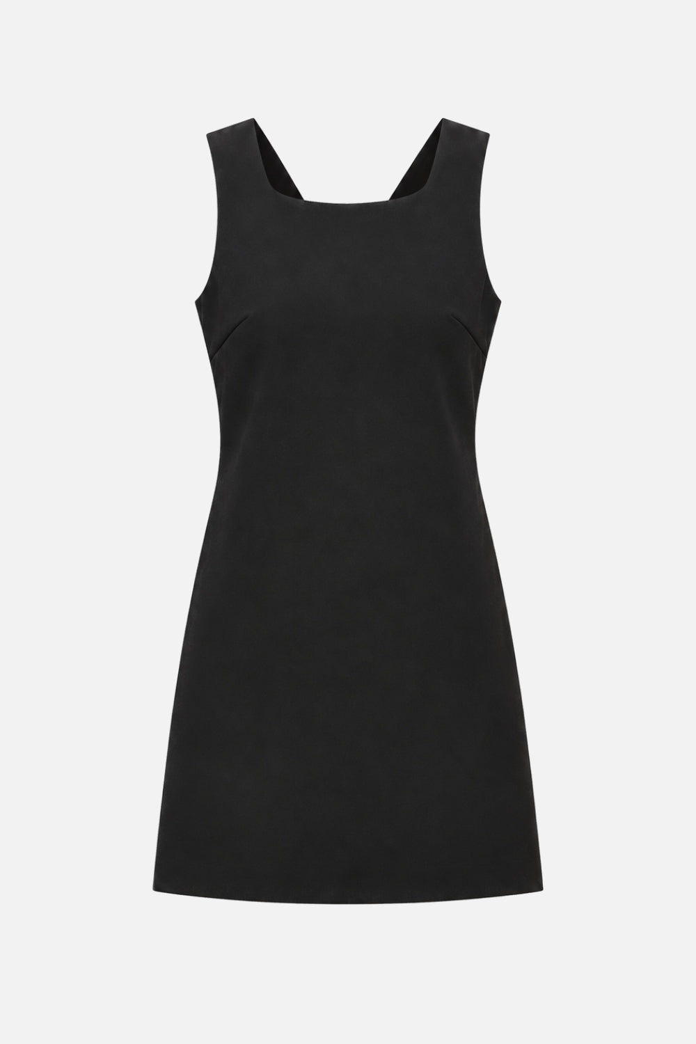 ELEH MINI SHIFT DRESS WITH RHINESTONE BOW BLACK EFW260303