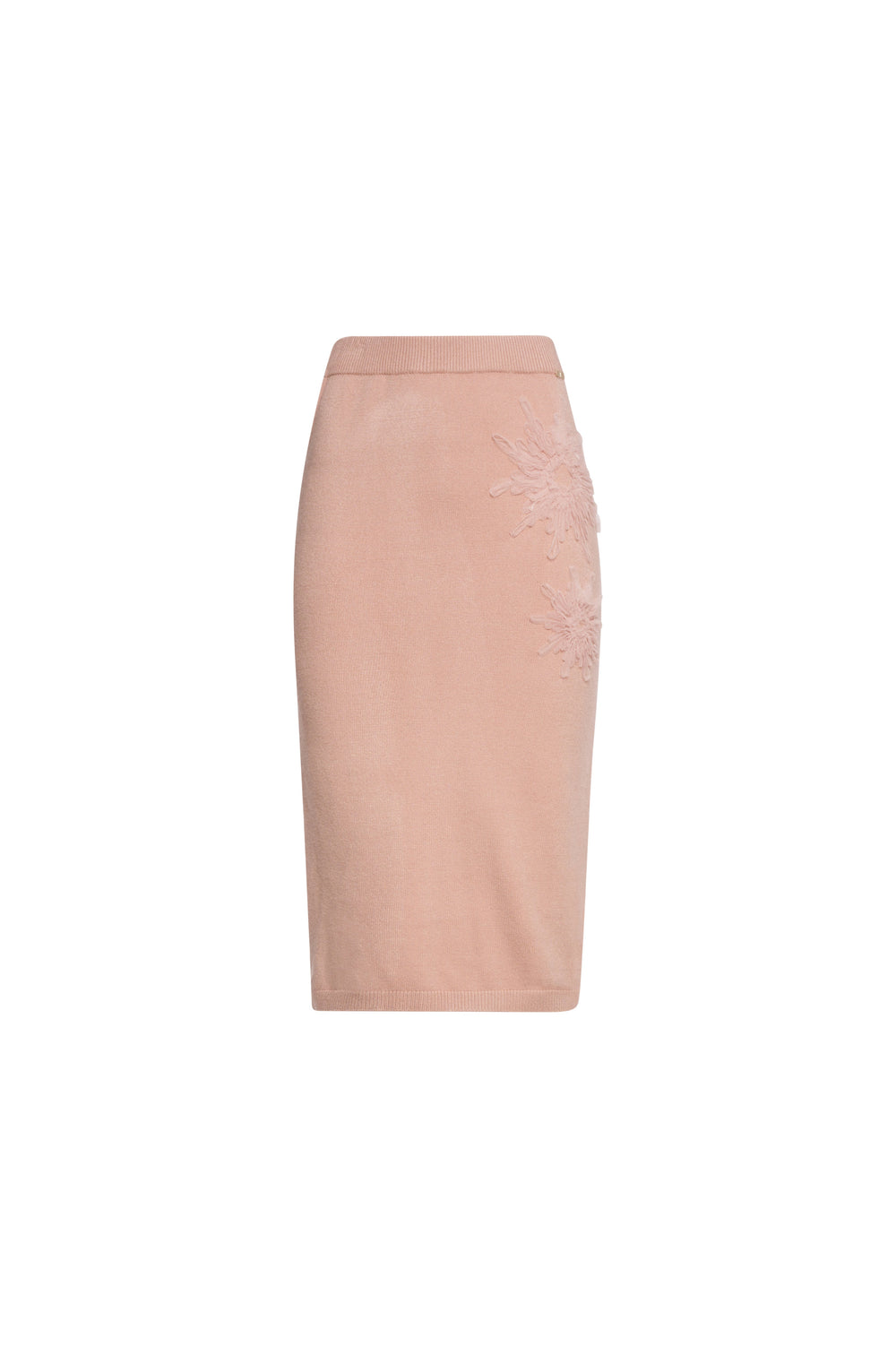Knitted skirt slim fit middle length