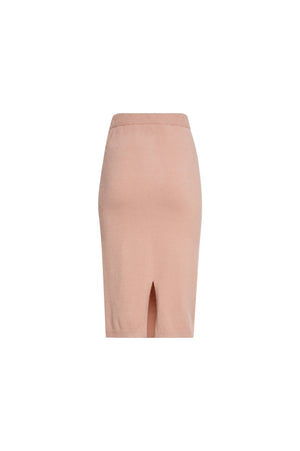 Knitted skirt slim fit middle length