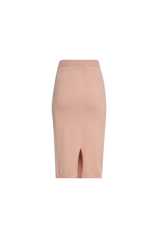 Knitted skirt slim fit middle length