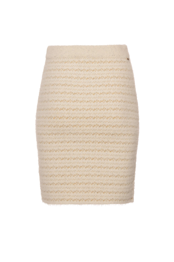 Knitted mini skirt slim fit