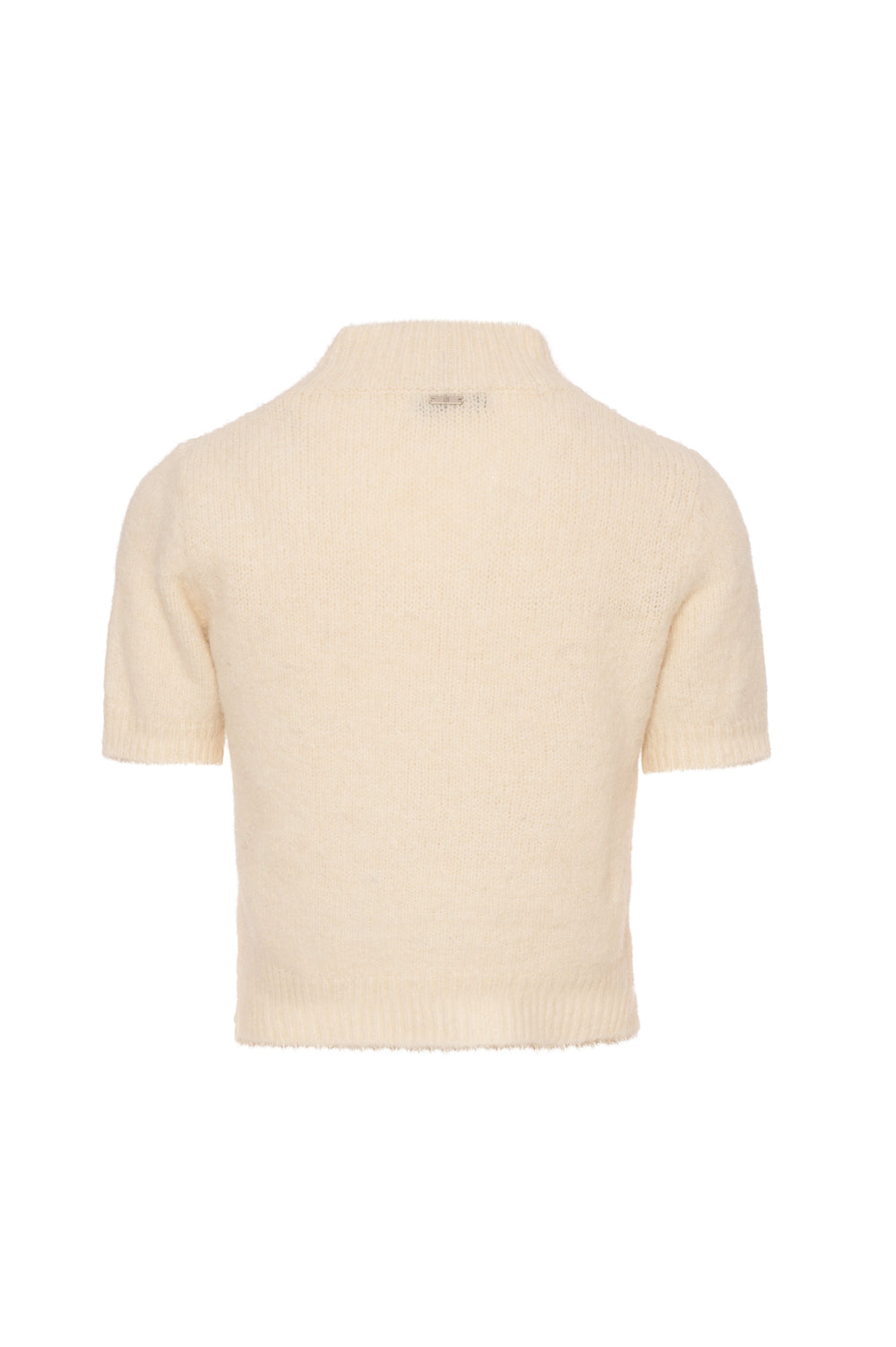 Knitwear cropped with shiny applications