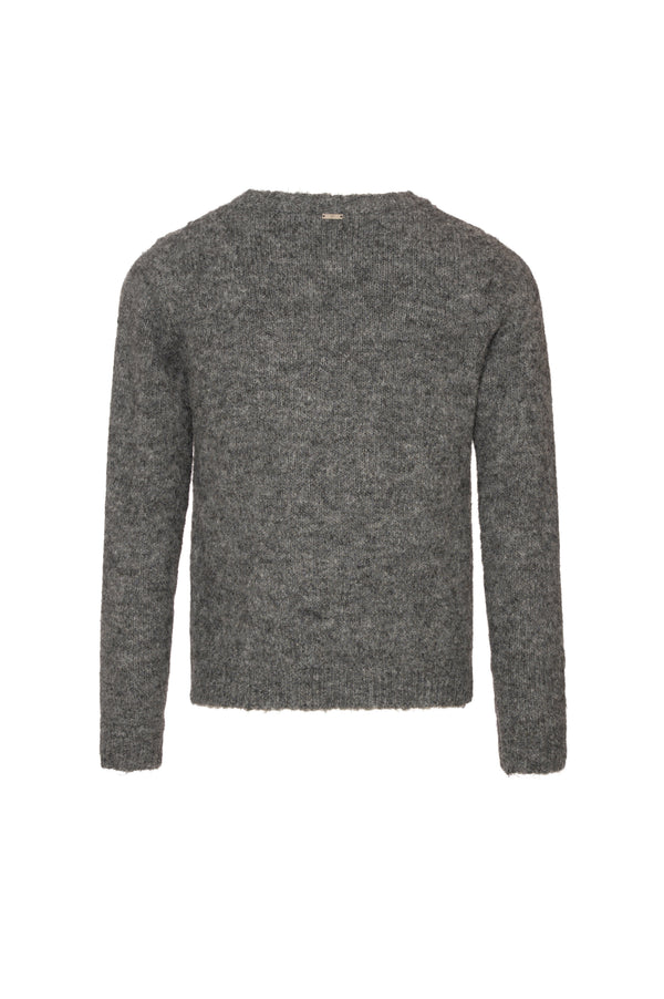 Knitwear cropped with shiny applications