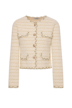 Knitted cardigan regular fit multicolor