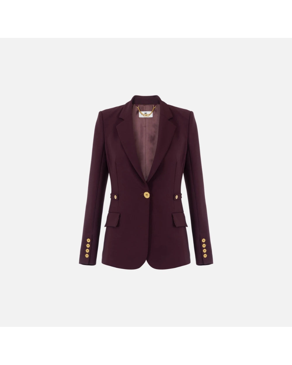 Elisabetta Franchi Bordeaux Jacket GI17556E2-EA4 🟢