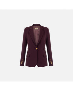 Elisabetta Franchi Bordeaux Jacket GI17556E2-EA4 🟢