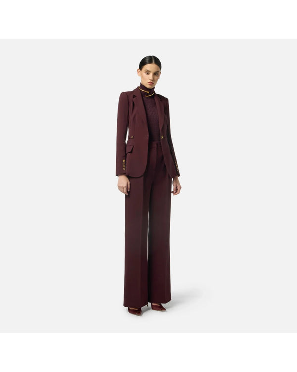Elisabetta Franchi Bordeaux Jacket GI17556E2-EA4 🟢