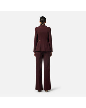 Elisabetta Franchi Bordeaux Jacket GI17556E2-EA4 🟢