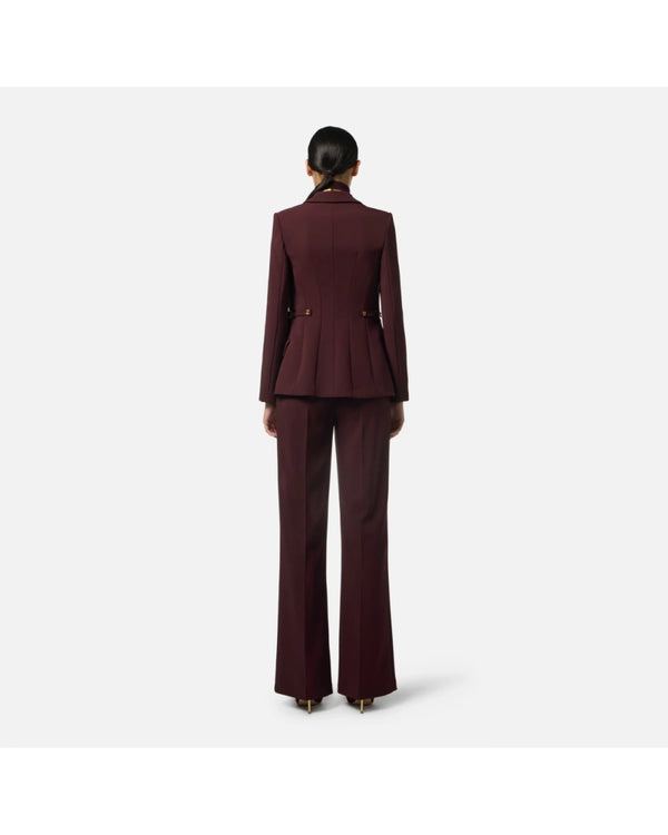 Elisabetta Franchi Bordeaux Jacket GI17556E2-EA4 🟢
