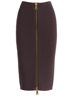 Elisabetta Franchi chocolate-colored Elisabetta Franchi skirt