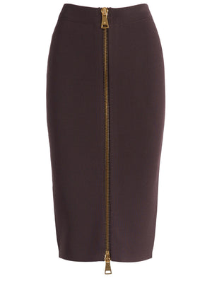 Elisabetta Franchi chocolate-colored Elisabetta Franchi skirt