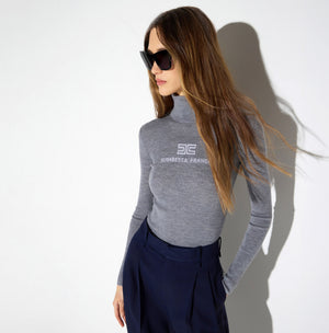 Dolcevita in maglia a costine