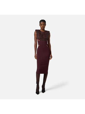 ELISABETTA FRANCHI Abito Donna AB83457E2 EA4 MERLOT
