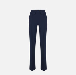 Pantaloni in doppio crêpe stretch