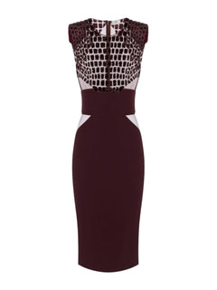 ELISABETTA FRANCHI Abito Donna AB83457E2 EA4 MERLOT