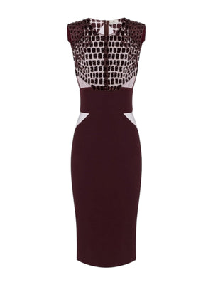 ELISABETTA FRANCHI Abito Donna AB83457E2 EA4 MERLOT