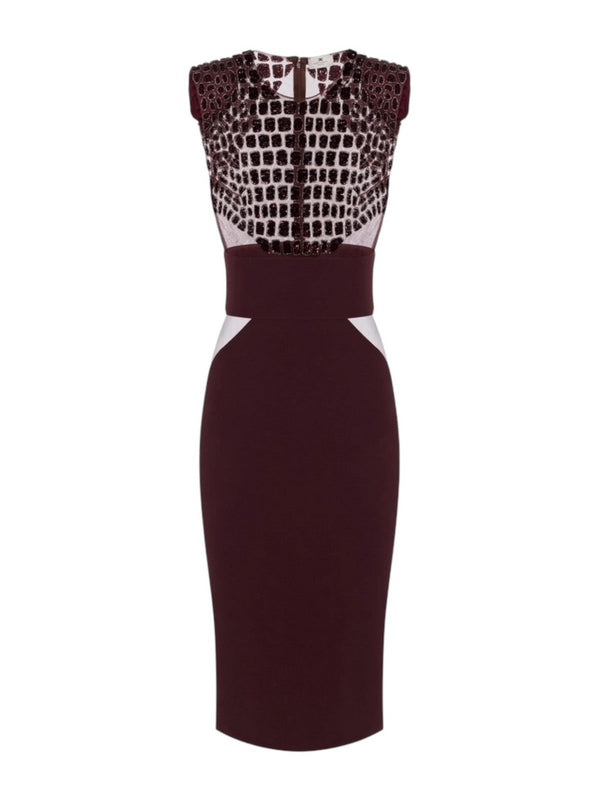 ELISABETTA FRANCHI Abito Donna AB83457E2 EA4 MERLOT