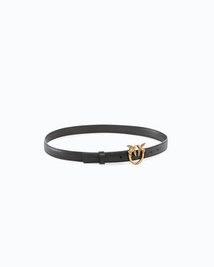 Love Birds thin leather belt 2cm