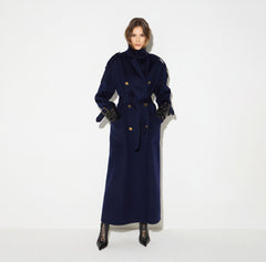 Coat in double cloth