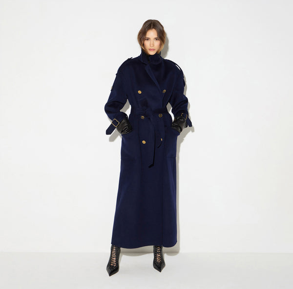 Coat in double cloth