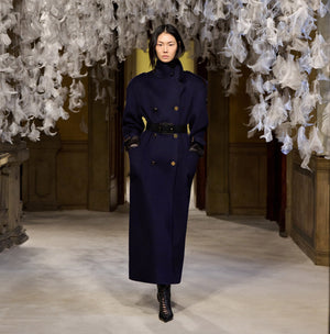 Coat in double cloth