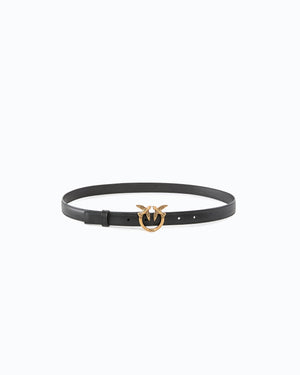 Love Birds thin leather belt 2cm