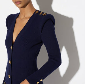 ELISABETTA FRANCHI Abito in maglia AM13S66E2 Blu Notte