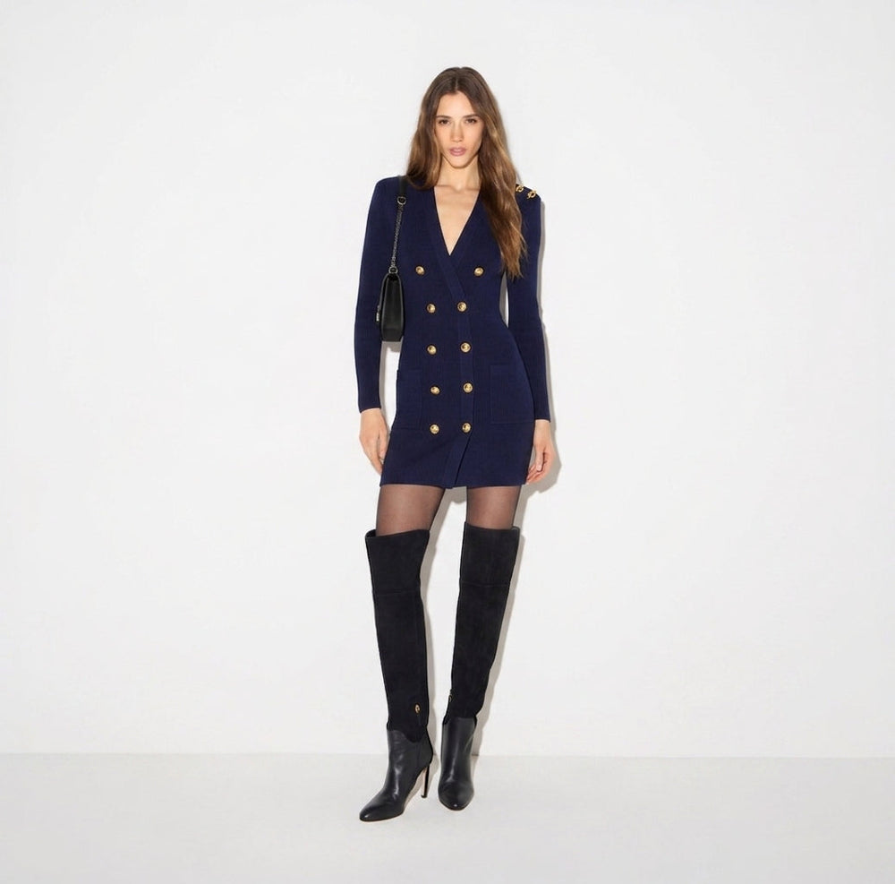 ELISABETTA FRANCHI Abito in maglia AM13S66E2 Blu Notte