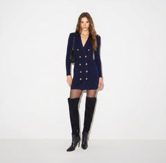 ELISABETTA FRANCHI Abito in maglia AM13S66E2 Blu Notte