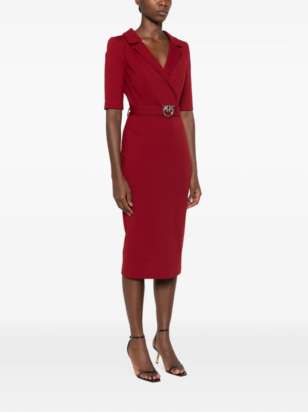PINKO Love Birds belted dress