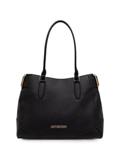 Love Moschino grained-effect handbag with buckle