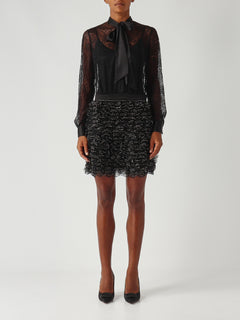 Lace and tulle dress for women
