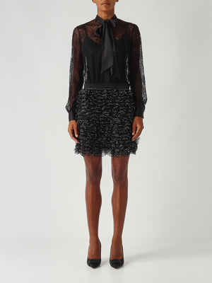 Lace and tulle dress for women