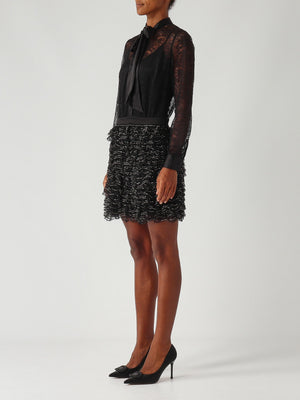 Lace and tulle dress for women