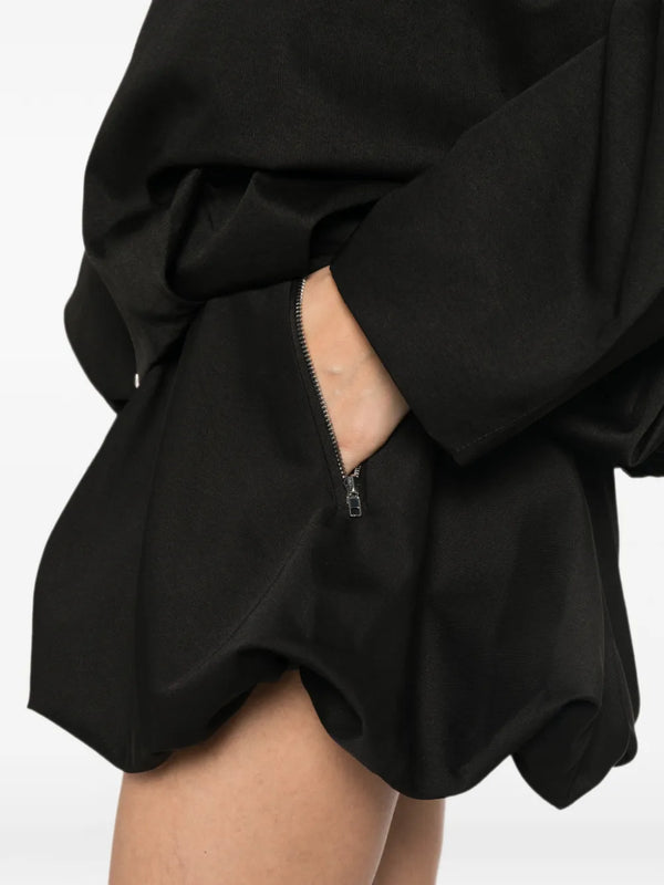 Eleh Minijupe Zippée à Ourlet Bouffant